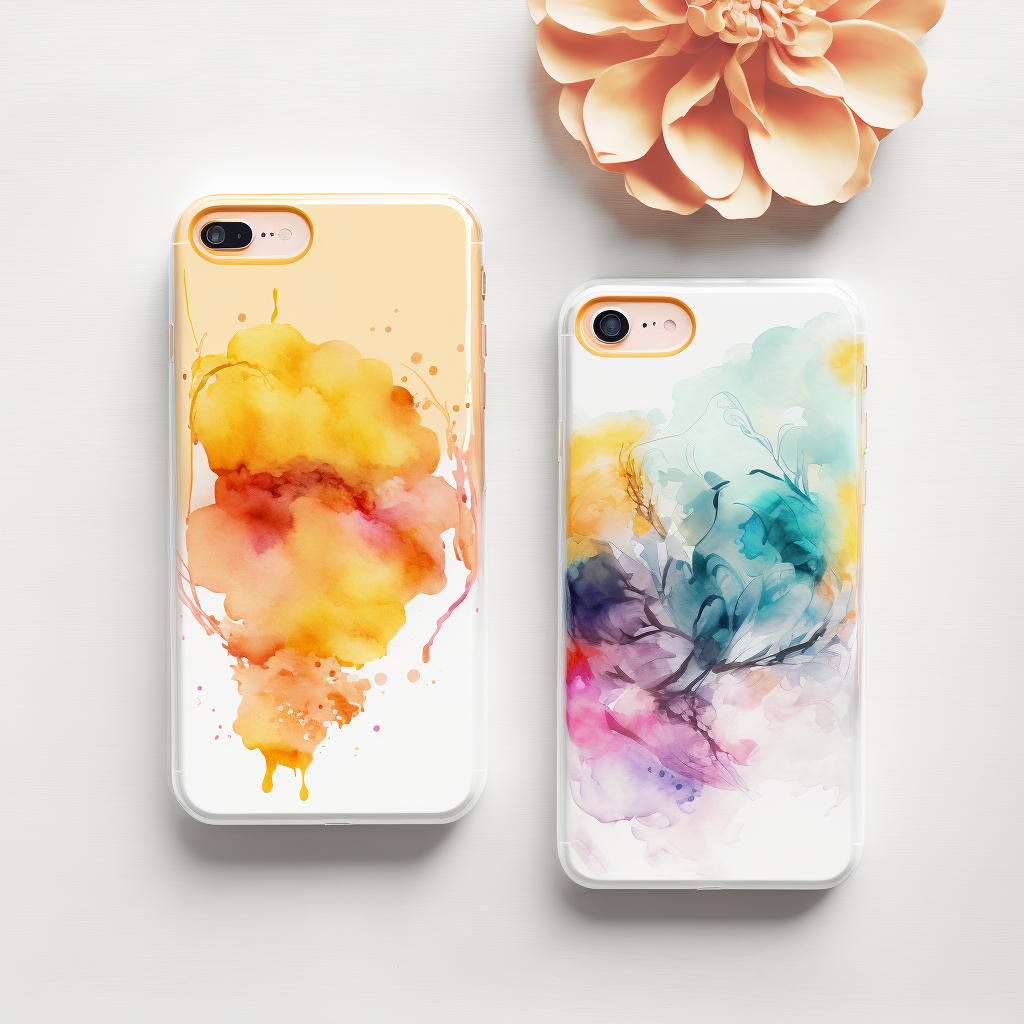 iPhone cases and a premium product mockup