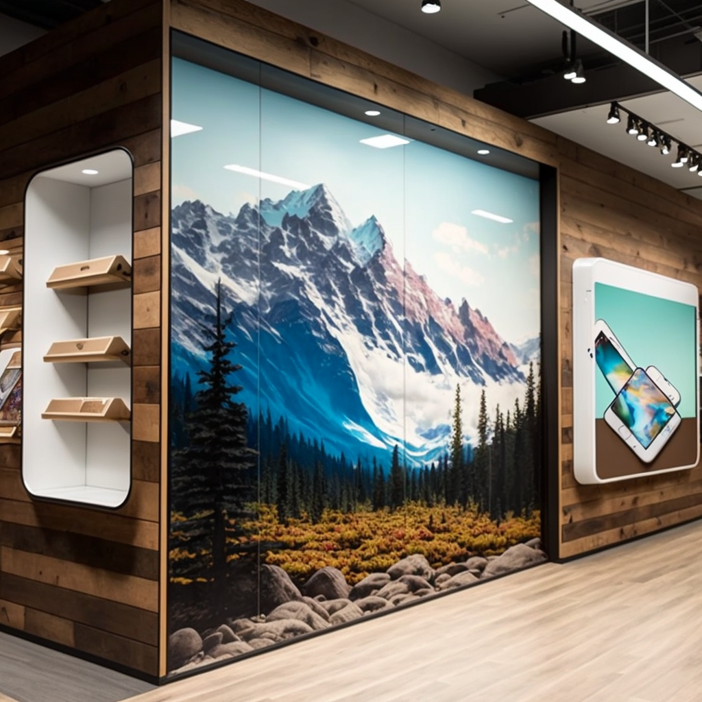 Shopfitting, Patagonia and Apple products, branding