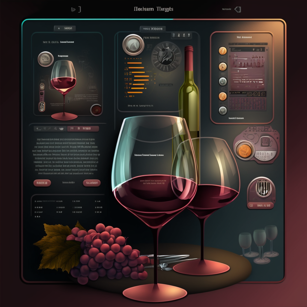 Digital wine design tool, graphic design website software