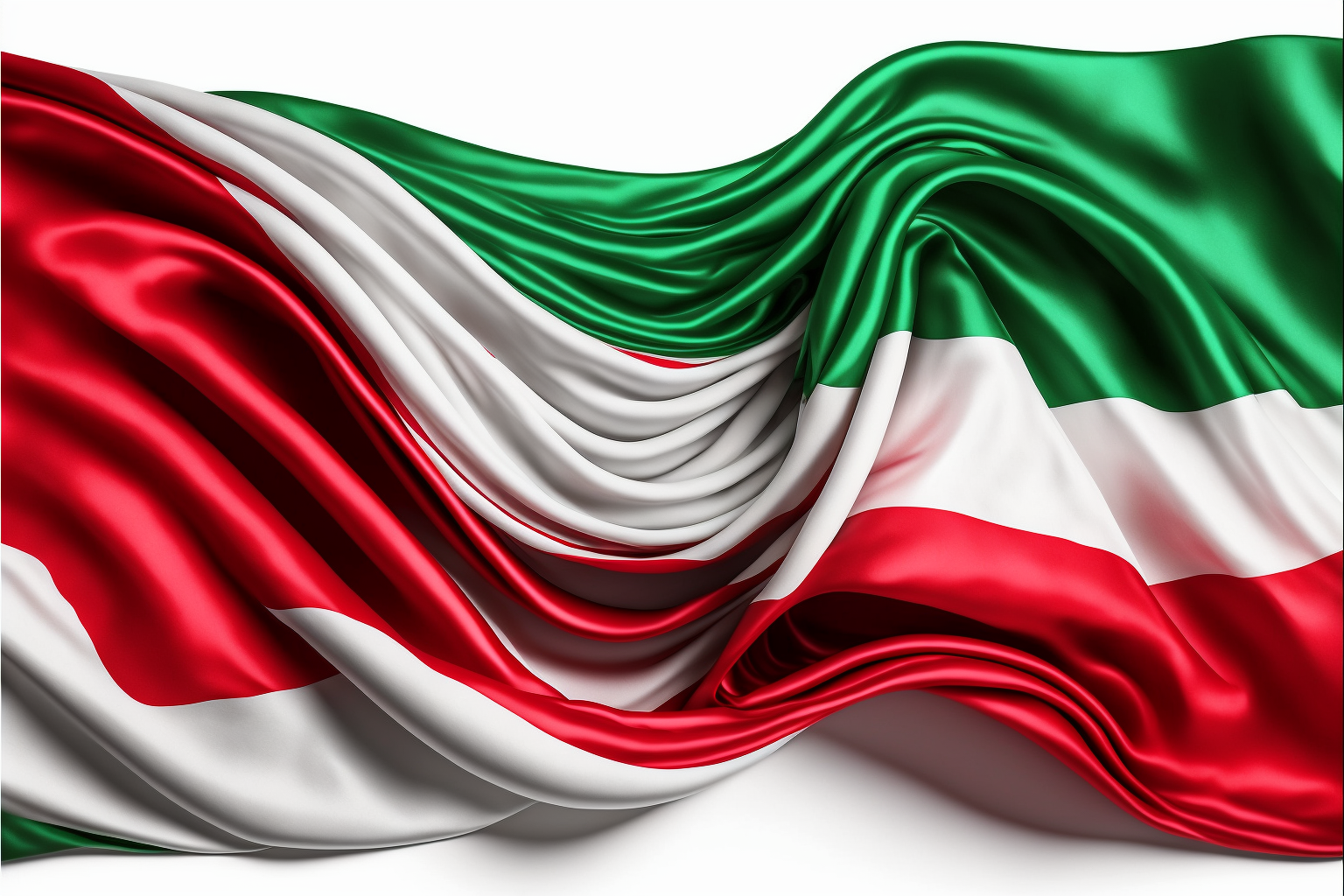 Scarf with Iranian flag colors